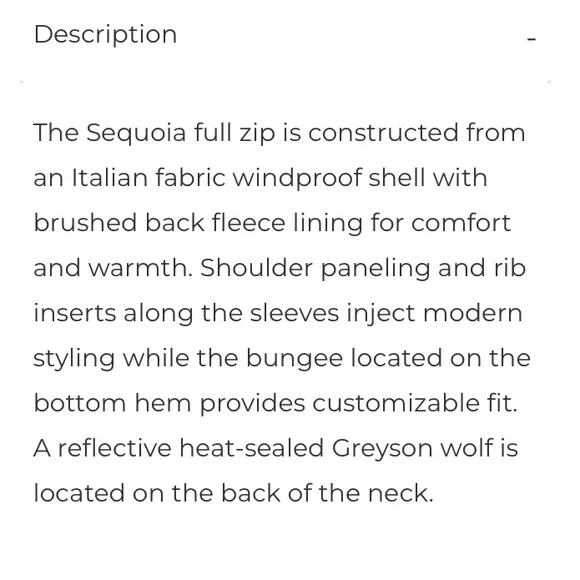 Greyson Sequoia Full Zip Forest Green Jacket XL - Picture 5 of 16